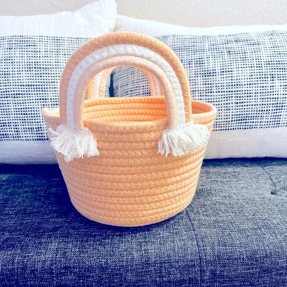 HP NEW Set of 2- Target Rainbow Rope Baskets - Picture 7 of 14